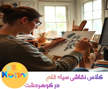 کلاس نقاشی سیاه قلم در گوهردشت کرج توسط استاد جواد کیانی فخر برگذار می گردد.